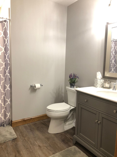 Basement bathroom