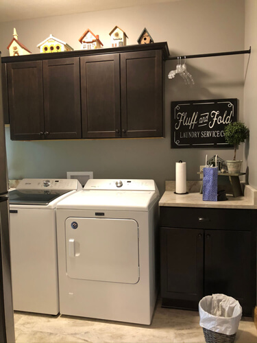 Laundry room cabinets