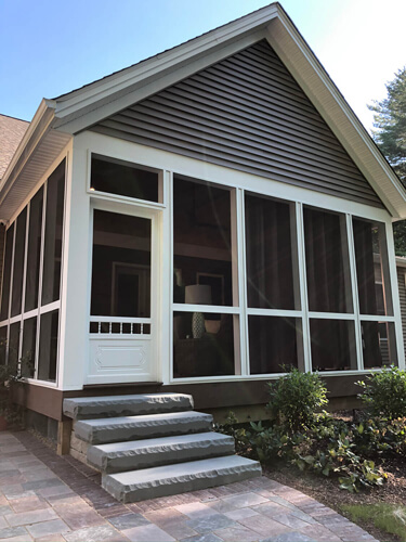 Outside view of the sunroom