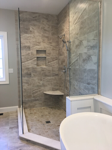 Master bathroom walk-in shower