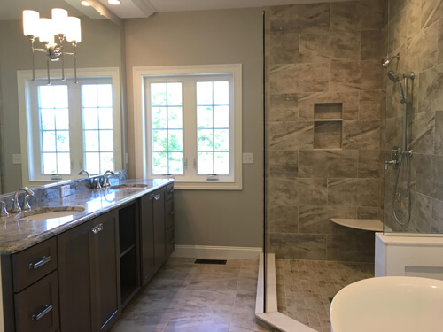 Master bathroom vanity