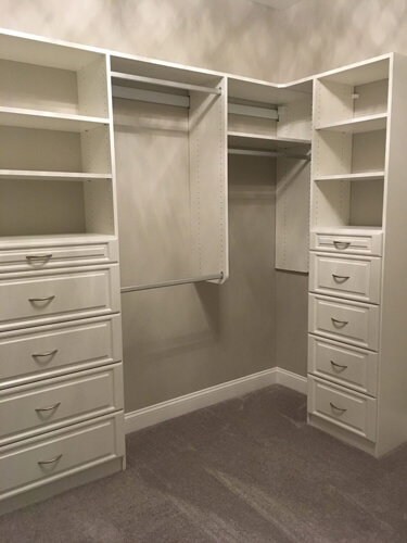 Master bedroom walk-in closet