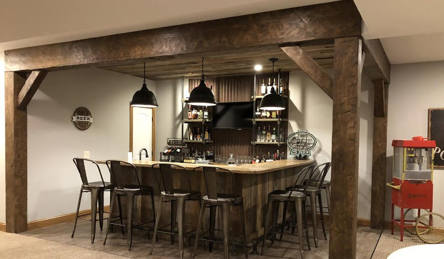 Basement and lower level renovation in Northeast Ohio