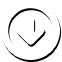 Arrow pointing down surrounded by a circle